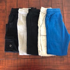 Five pairs of boy pants in good condition
